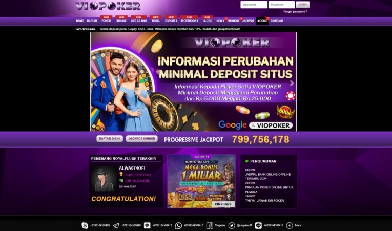 Tampilan Situs VIOPOKER