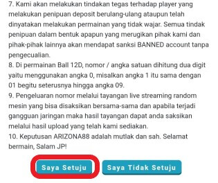 Persyaratan Masuk Aplikasi Arizona88